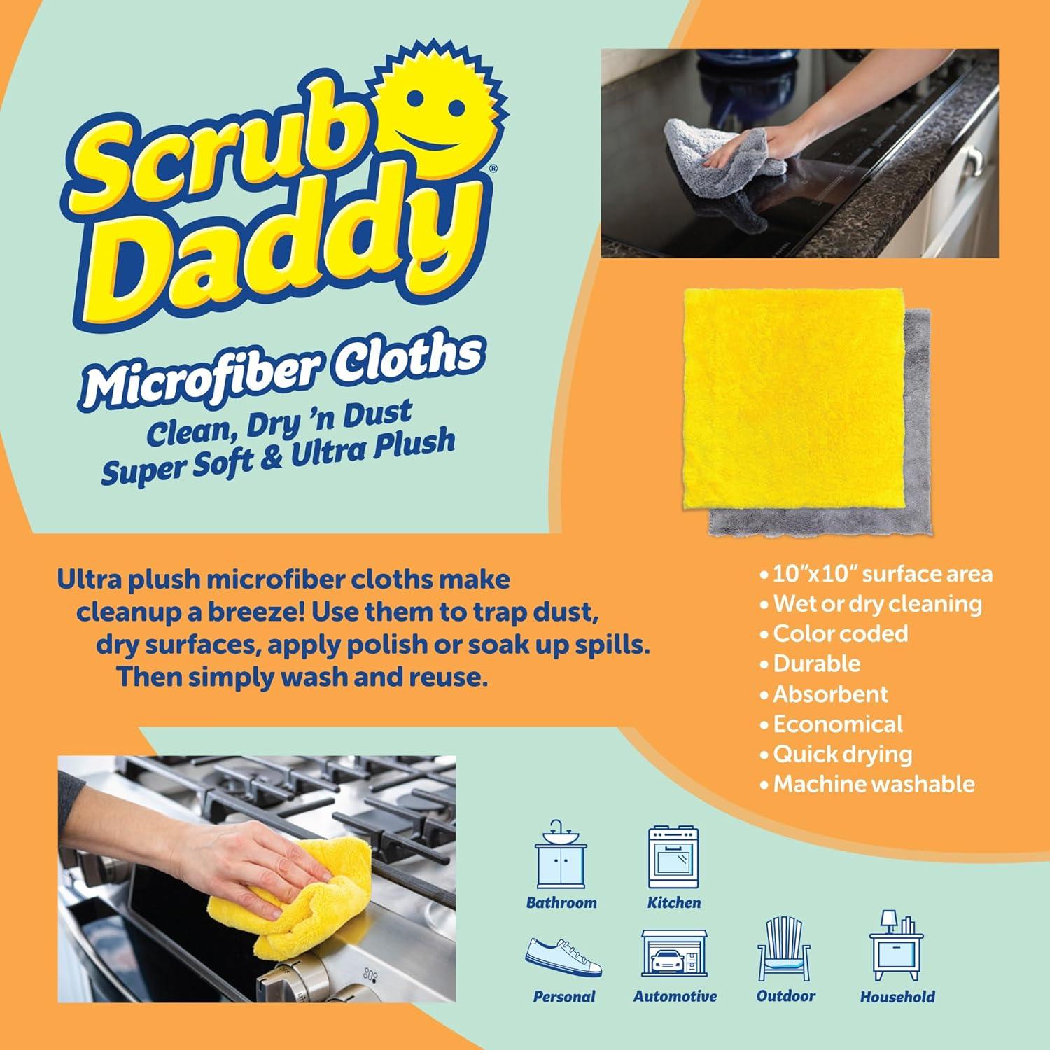 image:imageScrub Daddy BBQ Daddy Grill Brush Head Refill Bristle Free Grill Brush ArmorTec Steel Mesh Grill Cleaning Brush Attachment SteamActivated Cleaning Scrubber for Grates 1 CountMicrofiber BBQ Bundle