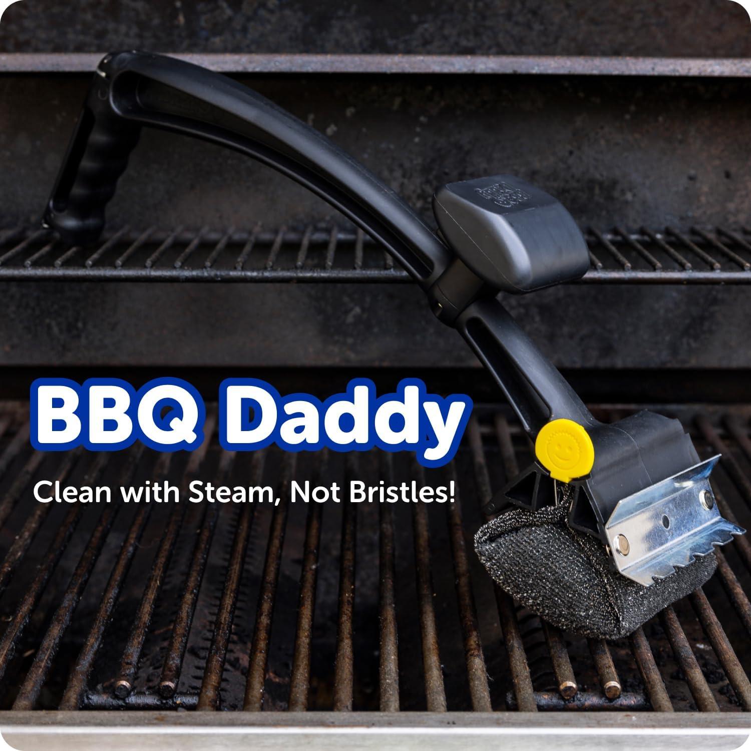 image:imageScrub Daddy BBQ Daddy Grill Brush Head Refill Bristle Free Grill Brush ArmorTec Steel Mesh Grill Cleaning Brush Attachment SteamActivated Cleaning Scrubber for Grates 1 CountBBQ Daddy