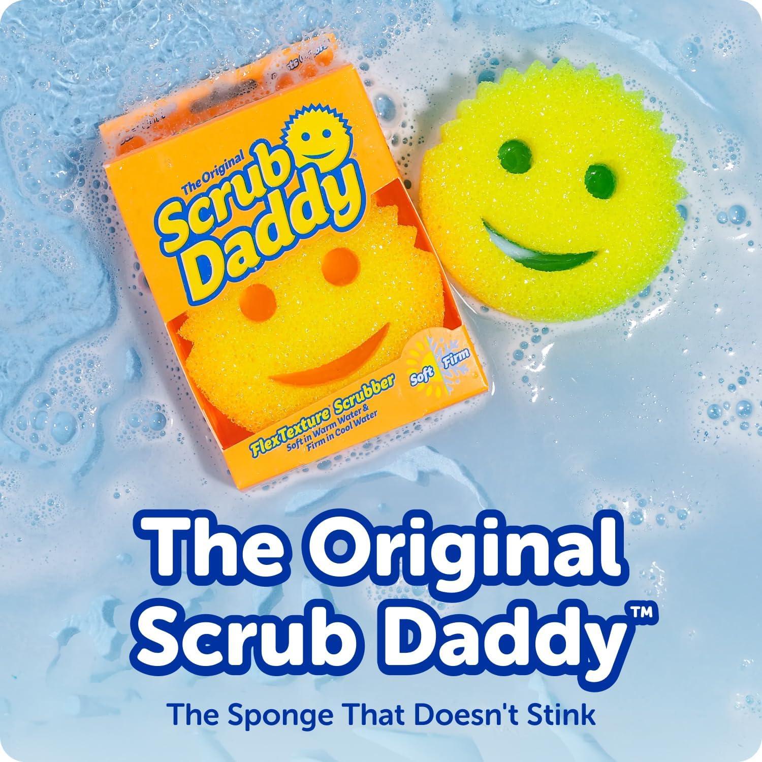 image:imageScrub Daddy Color Sponges ScratchFree Multipurpose Dish Sponges for Kitchen Bathroom amp Household Cleaning Made with BPAFree Polymer Foam 3 CountExclusive Scrub Daddy Colors