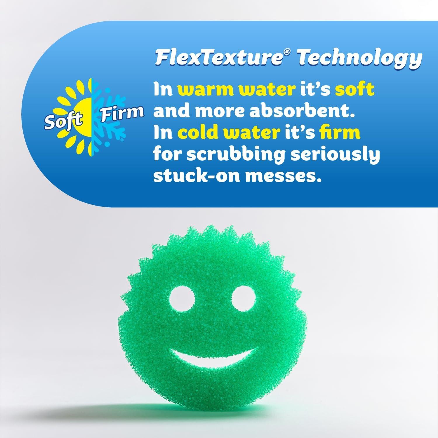 image:imageScrub Daddy Color Sponges ScratchFree Multipurpose Dish Sponges for Kitchen Bathroom amp Household Cleaning Made with BPAFree Polymer Foam 3 CountExclusive Scrub Daddy Colors