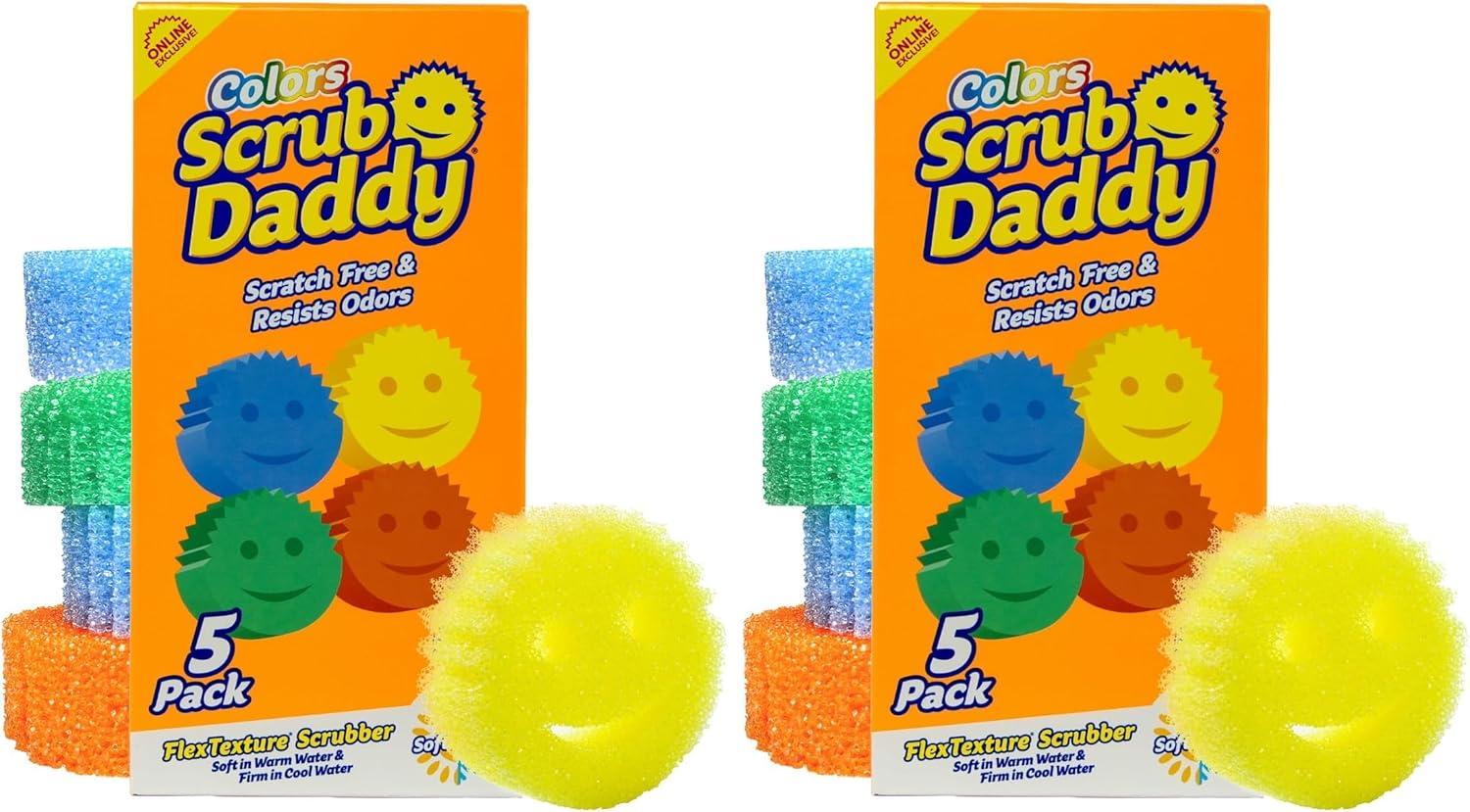 image:imageScrub Daddy Color Sponges ScratchFree Multipurpose Dish Sponges for Kitchen Bathroom amp Household Cleaning Made with BPAFree Polymer Foam 3 CountExclusive Scrub Daddy Colors
