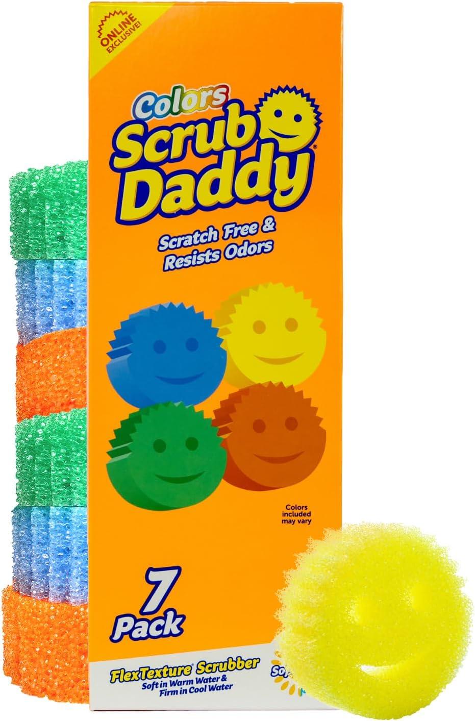 image:imageScrub Daddy Color Sponges ScratchFree Multipurpose Dish Sponges for Kitchen Bathroom amp Household Cleaning Made with BPAFree Polymer Foam 3 CountExclusive Scrub Daddy Colors