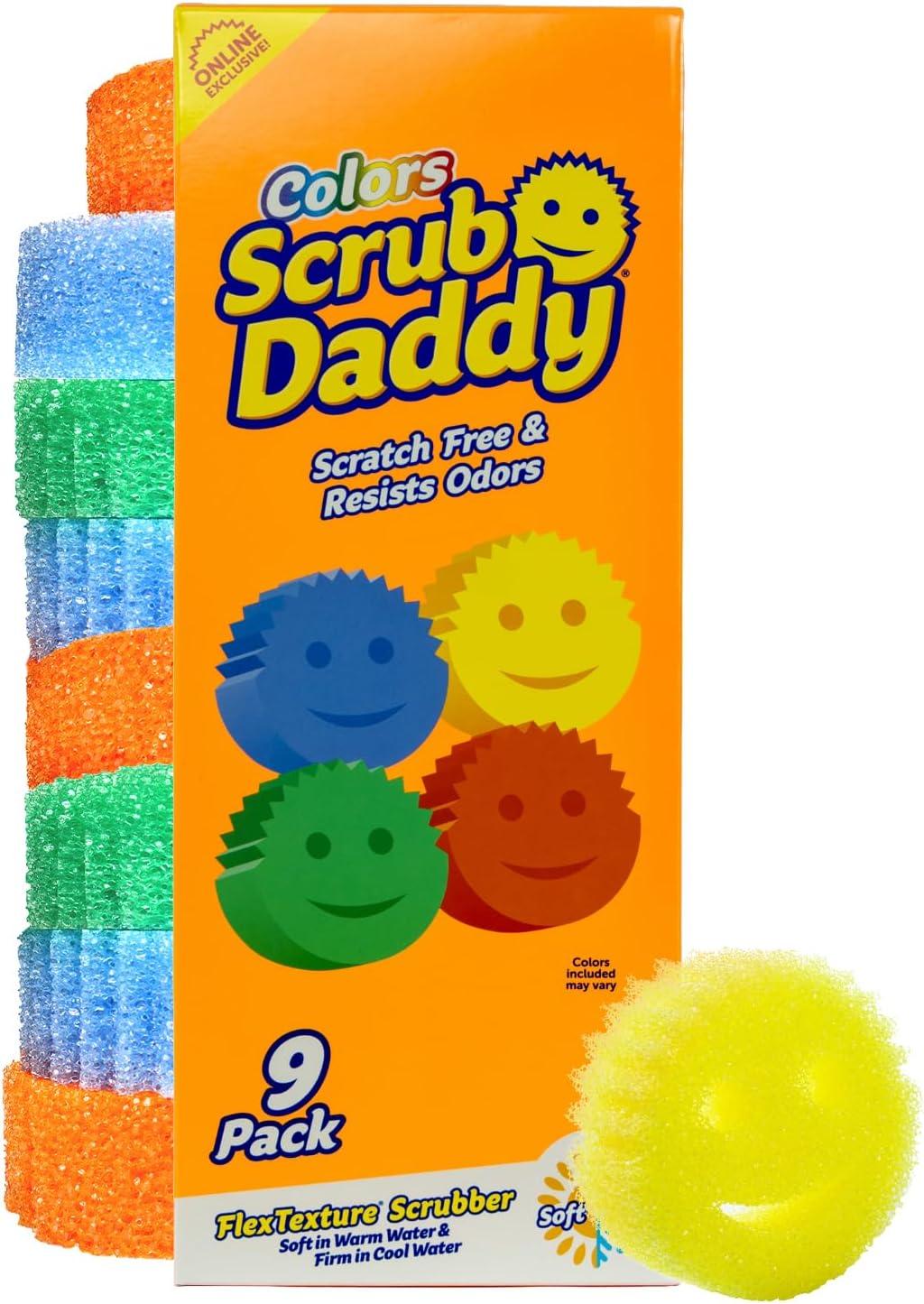 image:imageScrub Daddy Color Sponges ScratchFree Multipurpose Dish Sponges for Kitchen Bathroom amp Household Cleaning Made with BPAFree Polymer Foam 3 CountExclusive Scrub Daddy Colors