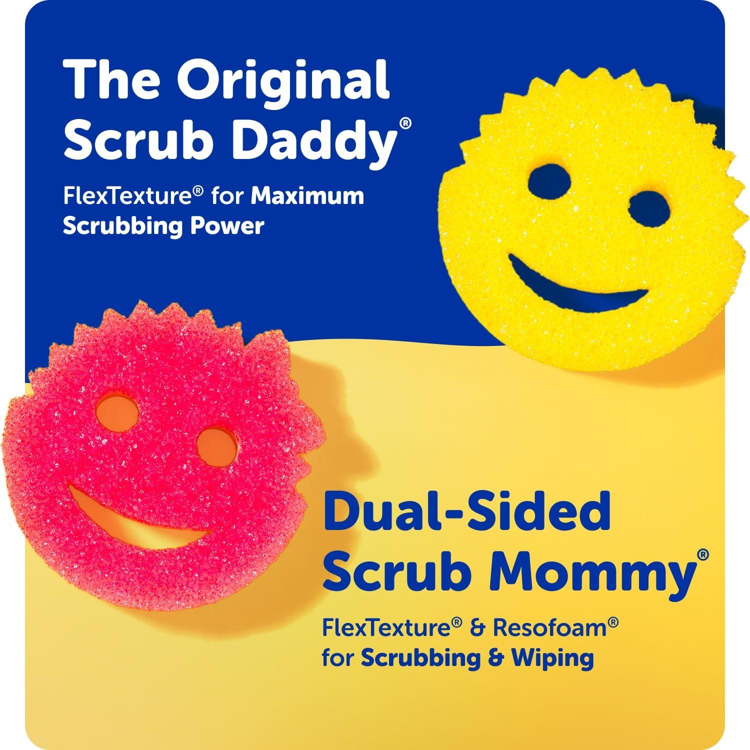 image:imageScrub Daddy Color Sponges ScratchFree Multipurpose Dish Sponges for Kitchen Bathroom amp Household Cleaning Made with BPAFree Polymer Foam 3 CountExclusive Scrub Daddy Colors
