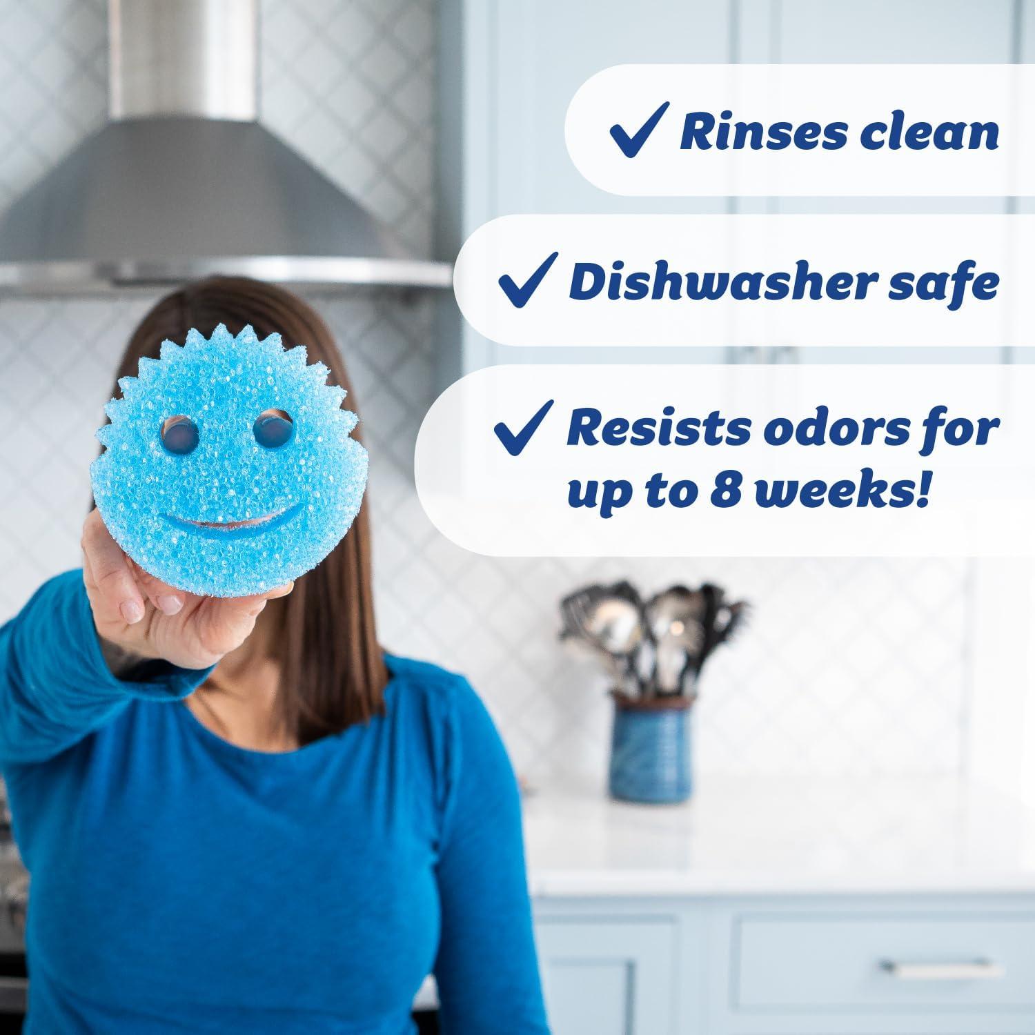 image:imageScrub Daddy Color Sponges ScratchFree Multipurpose Dish Sponges for Kitchen Bathroom amp Household Cleaning Made with BPAFree Polymer Foam 3 CountExclusive Scrub Daddy Colors
