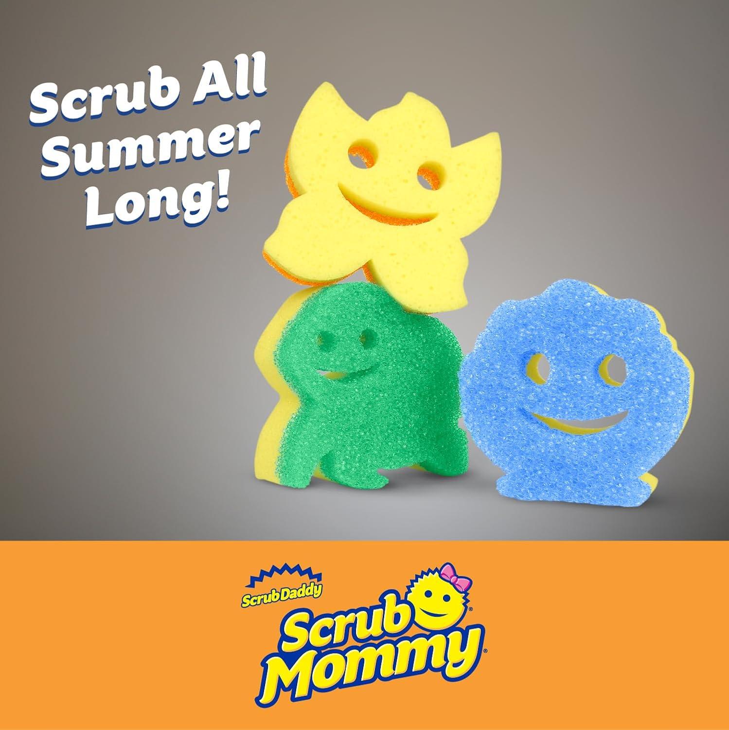 image:imageScrub Daddy Color Sponges ScratchFree Multipurpose Dish Sponges for Kitchen Bathroom amp Household Cleaning Made with BPAFree Polymer Foam 3 CountMulticolor Scrub Mommy Summer