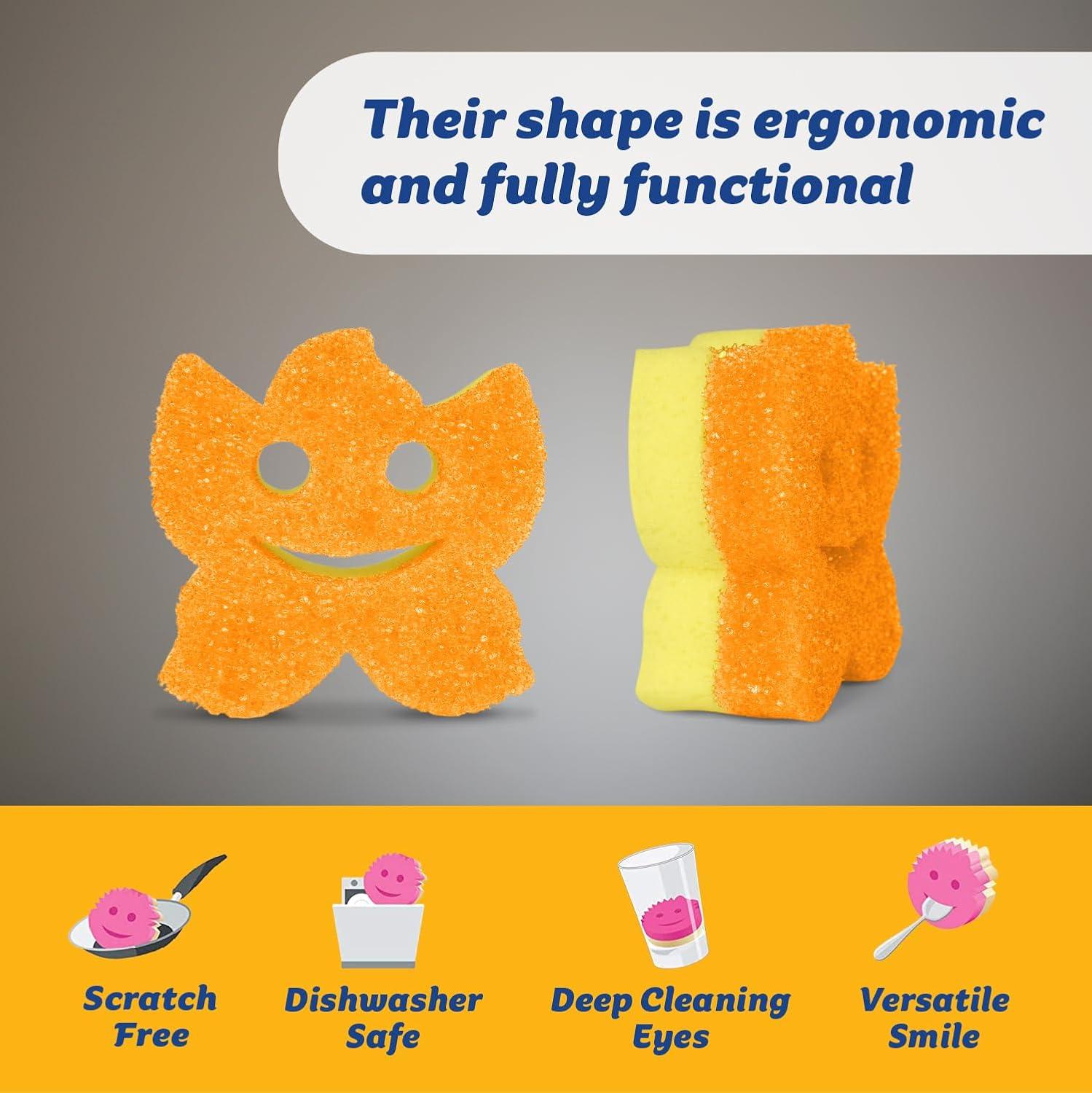 image:imageScrub Daddy Color Sponges ScratchFree Multipurpose Dish Sponges for Kitchen Bathroom amp Household Cleaning Made with BPAFree Polymer Foam 3 CountMulticolor Scrub Mommy Summer