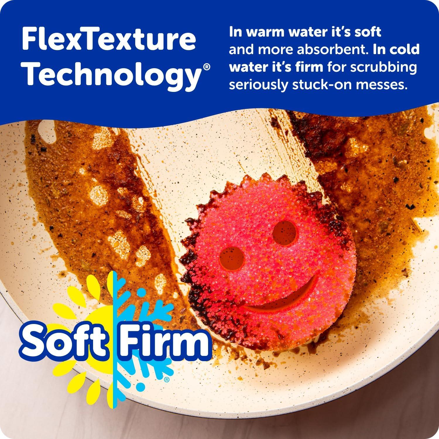 image:imageScrub Daddy Colors 3ct Daddy Caddy ScratchFree Multipurpose Dish Sponge Sponge Holder BPA Free amp Made with Polymer Foam Stain amp Odor Resistant Kitchen Sponge