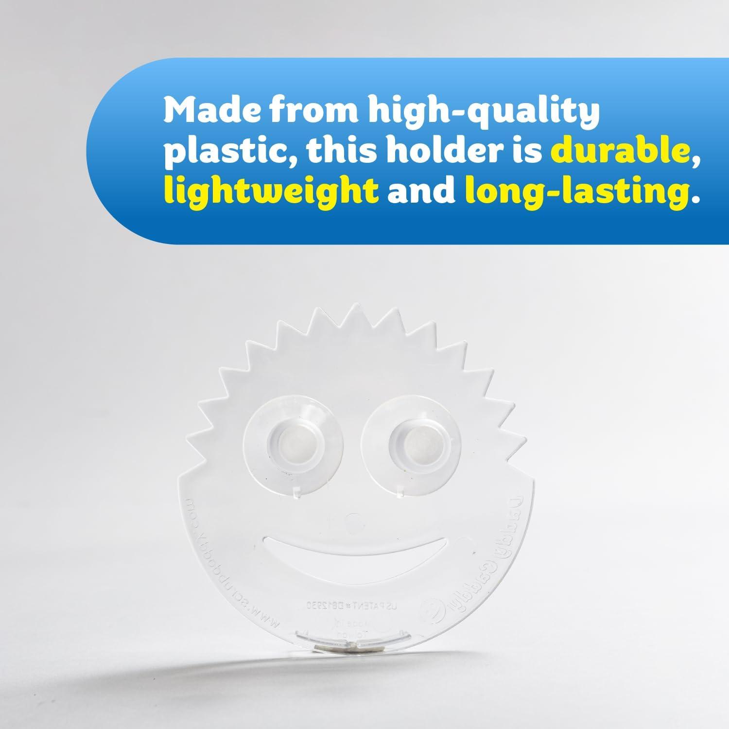 image:imageScrub Daddy Sponge Holder Daddy Caddy Sponge Holder for Kitchen Sink Sponge Caddy and Kitchen Organizer with Suction Cups Self Draining amp Dishwasher Safe 1 Count1 Count Pack of 1