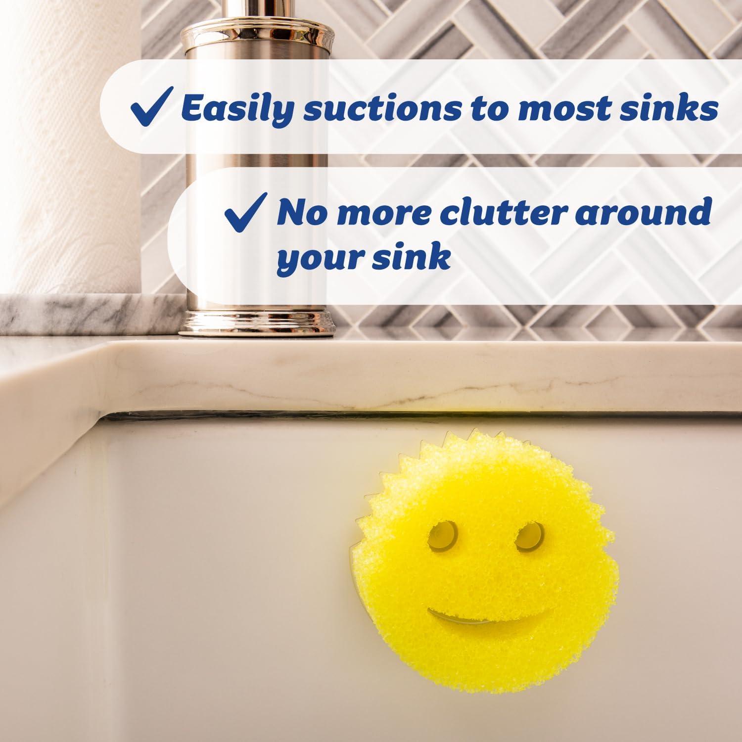 image:imageScrub Daddy Sponge Holder Daddy Caddy Sponge Holder for Kitchen Sink Sponge Caddy and Kitchen Organizer with Suction Cups Self Draining amp Dishwasher Safe 1 Count1 Count Pack of 1