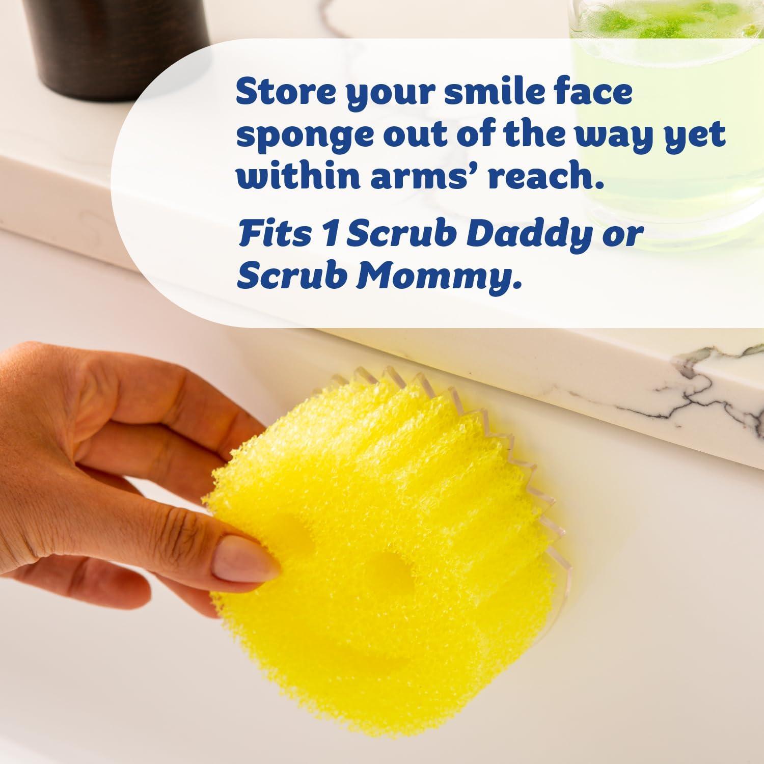 image:imageScrub Daddy Sponge Holder Daddy Caddy Sponge Holder for Kitchen Sink Sponge Caddy and Kitchen Organizer with Suction Cups Self Draining amp Dishwasher Safe 1 Count1 Count Pack of 1