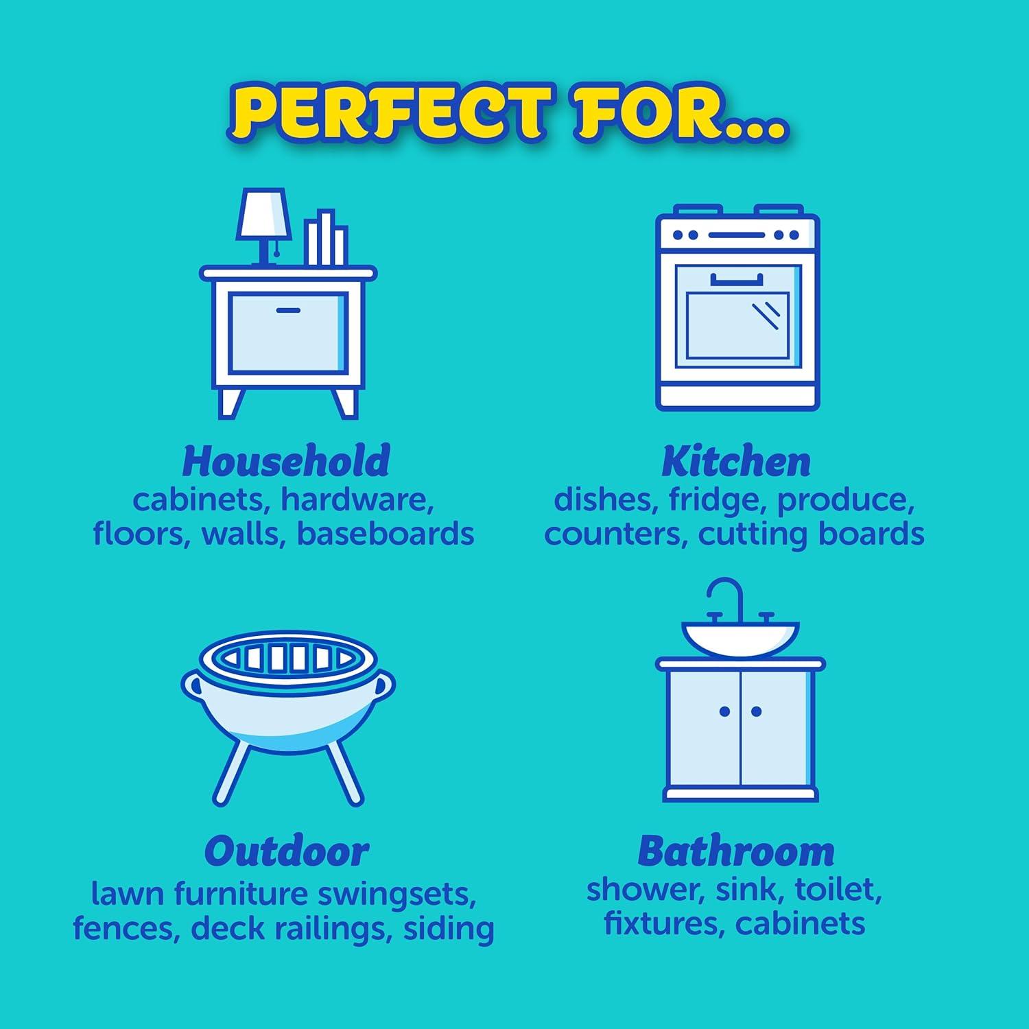image:imageScrub Daddy Sponges amp Cif All Purpose Cleaner Lemon Non Scratch Sponges for Kitchen Bathroom Scrubber and Multipurpose Cleaner Cream Cleaning Supplies KitCif All Purpose Cleaner Sponge