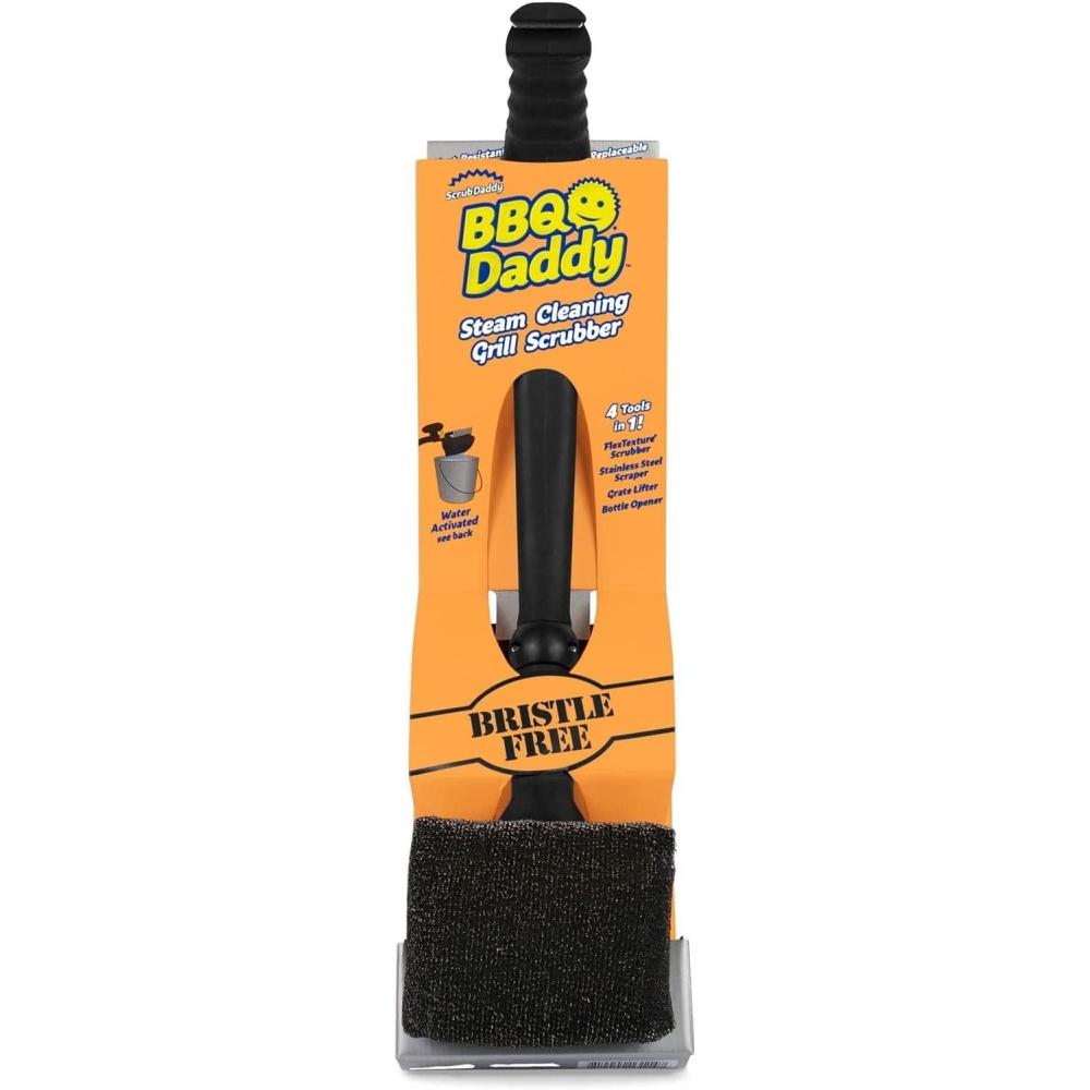 image:imageScrub Daddy BBQ Daddy Grill Brush Head Refill Bristle Free Grill Brush ArmorTec Steel Mesh Grill Cleaning Brush Attachment SteamActivated Cleaning Scrubber for Grates 1 CountBBQ Daddy