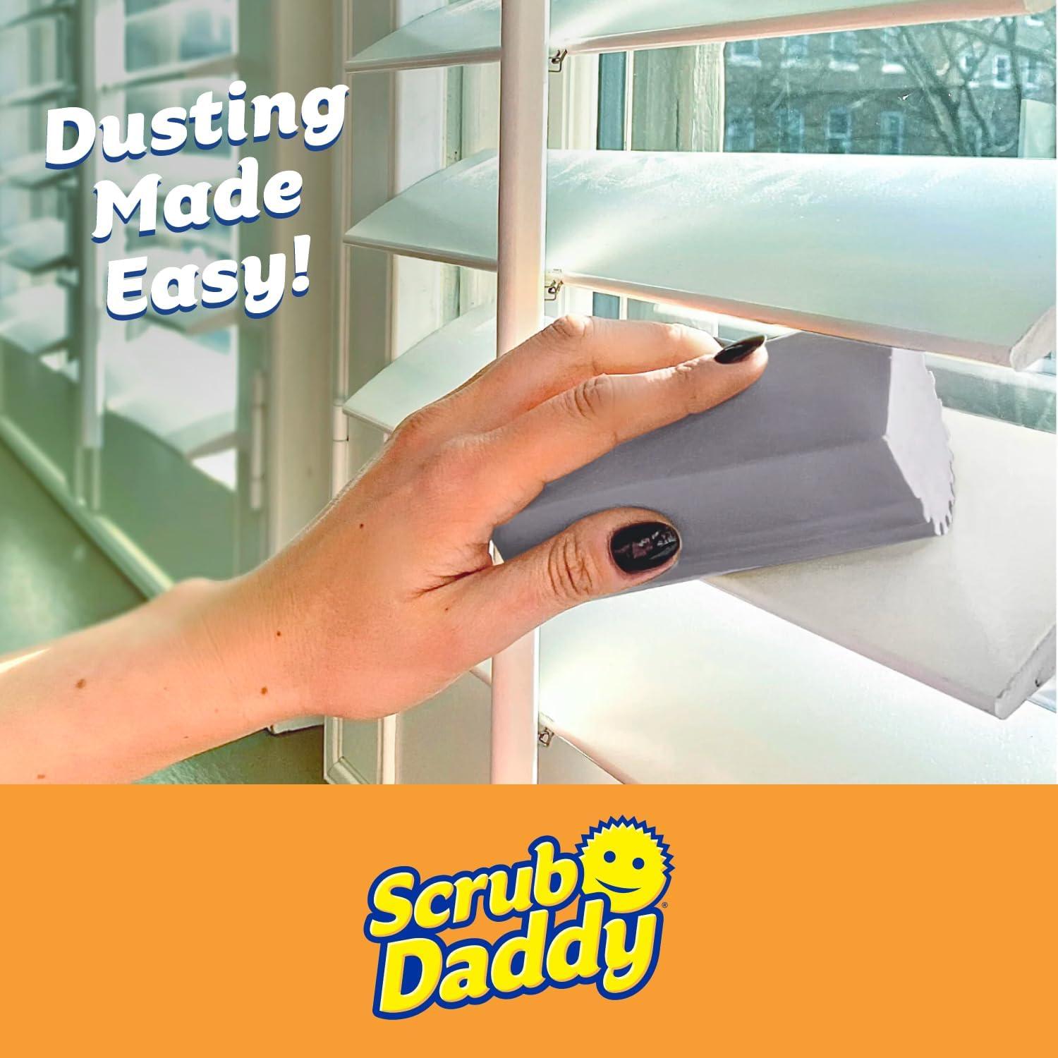 image:imageScrub Daddy Damp Duster Sponge amp Towel Bundle 4 Dusting Sponges amp 4 Damp Duster Towels Swipe amp Polish Blinds Baseboards Furniture amp More 8 Piece Bundle