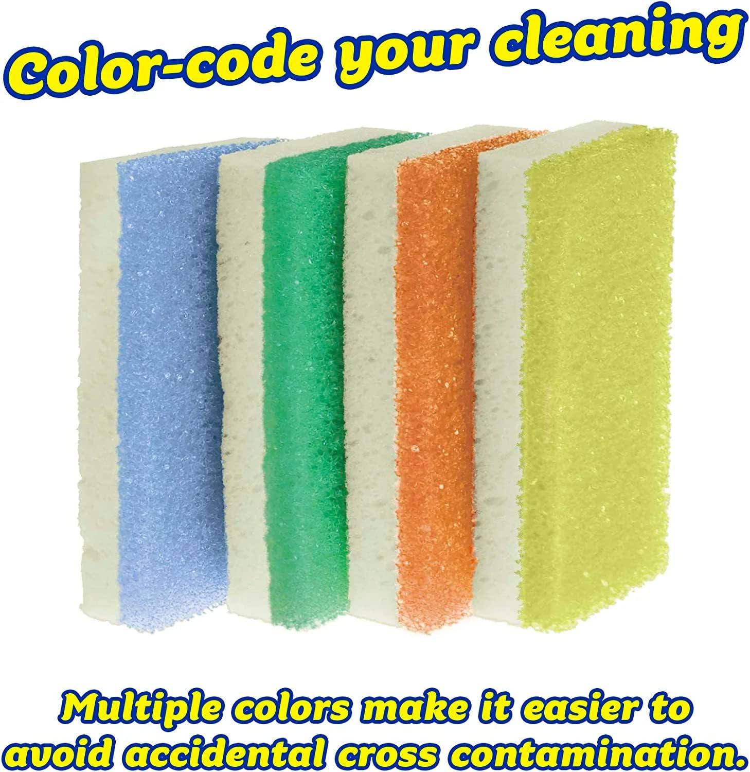image:imageScrub Daddy Extra Large Sponge Daddy Bulk Kitchen Sponges for Cleaning Different Rooms amp Surfaces DualSided Dish Scrubber with FlexTexture Foam 18 CountSponge Daddy