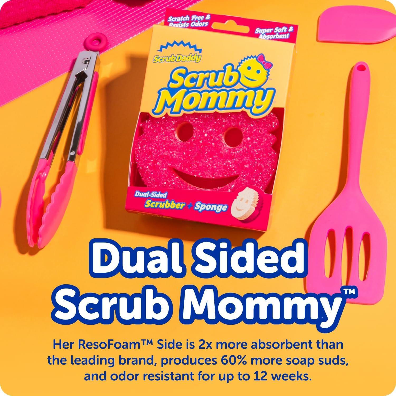 image:imageScrub Daddy Scrub Mommy Colors 3ct Daddy Caddy ScratchFree Multipurpose Dish Sponge Sponge Holder BPA Free amp Made with Polymer Foam Stain amp Odor Resistant Kitchen Sponge