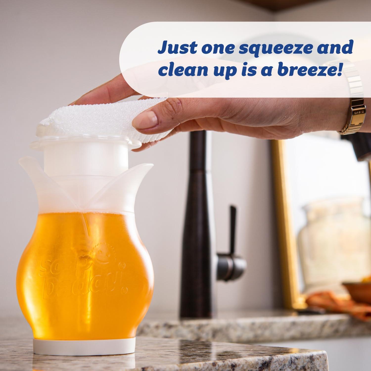 image:imageScrub Daddy Soap Daddy DualSided Liquid Dish Soap Dispenser for Kitchen Sink Bathroom Cleanup Refillable Easy to Use Countertop Essential Use with Dish or Hand Soap 1 Count 6 Pack