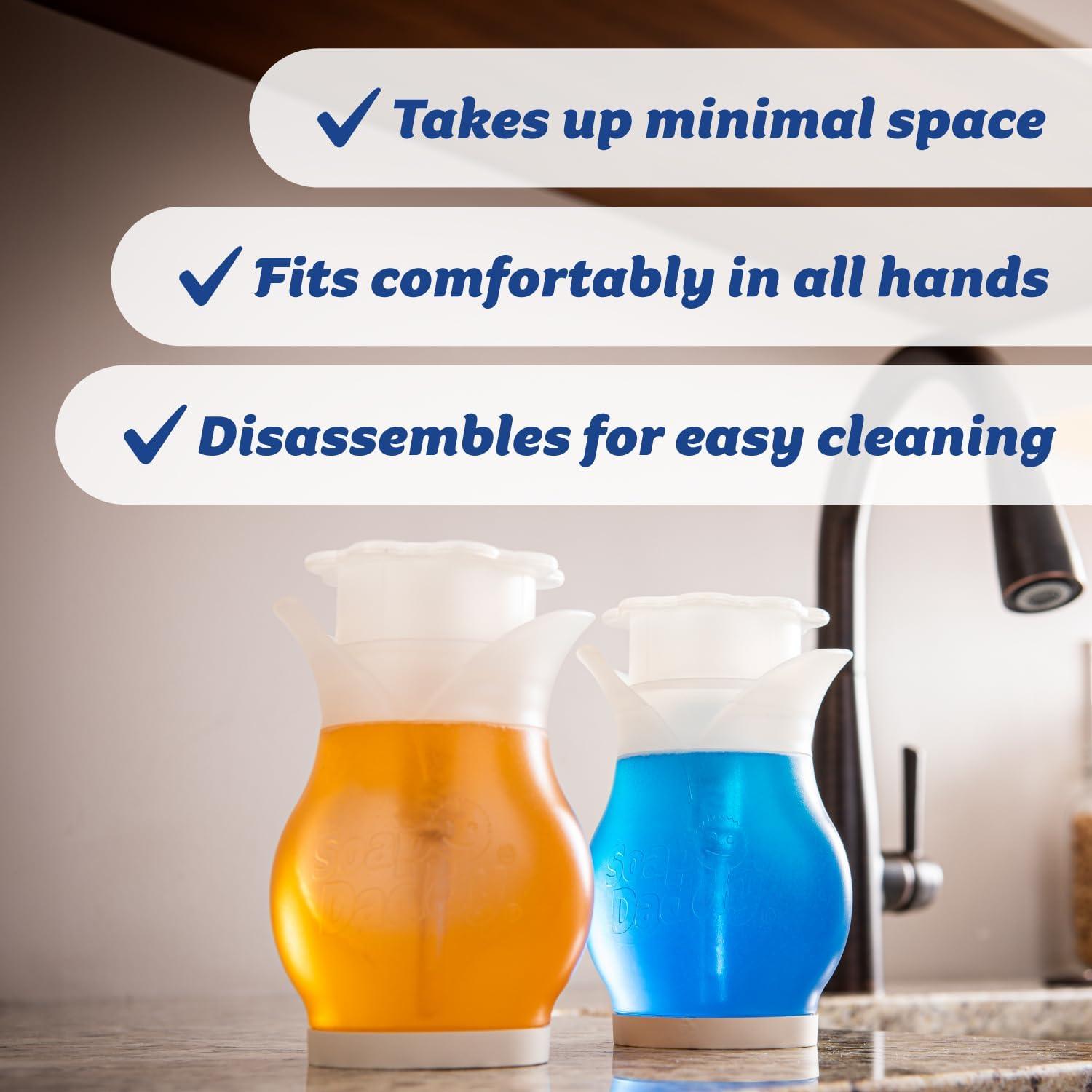 image:imageScrub Daddy Soap Daddy DualSided Liquid Dish Soap Dispenser for Kitchen Sink Bathroom Cleanup Refillable Easy to Use Countertop Essential Use with Dish or Hand Soap 1 Count 6 Pack