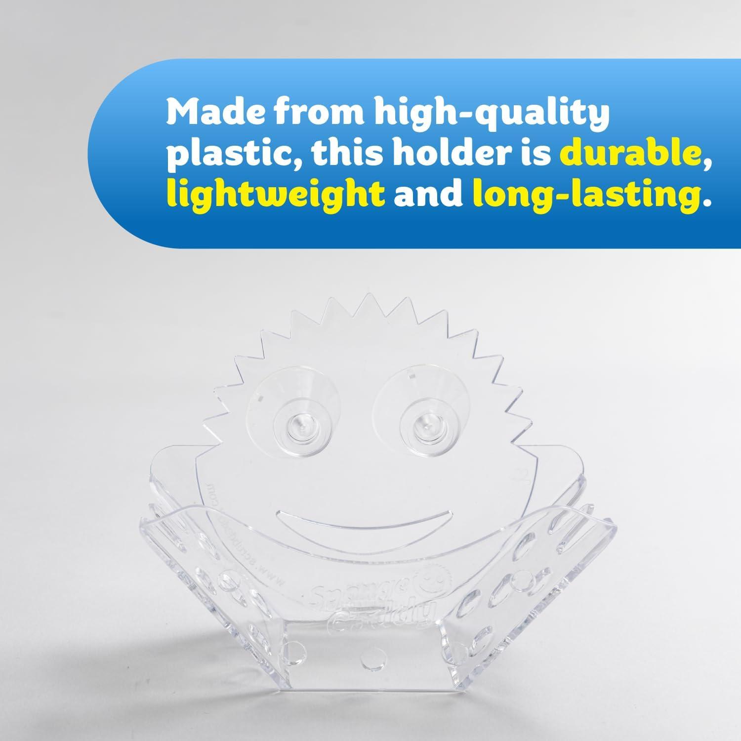image:imageScrub Daddy Sponge Holder Sponge Caddy for Kitchen Organization SelfDraining amp Dishwasher Safe with Universal Suction 1 Count1