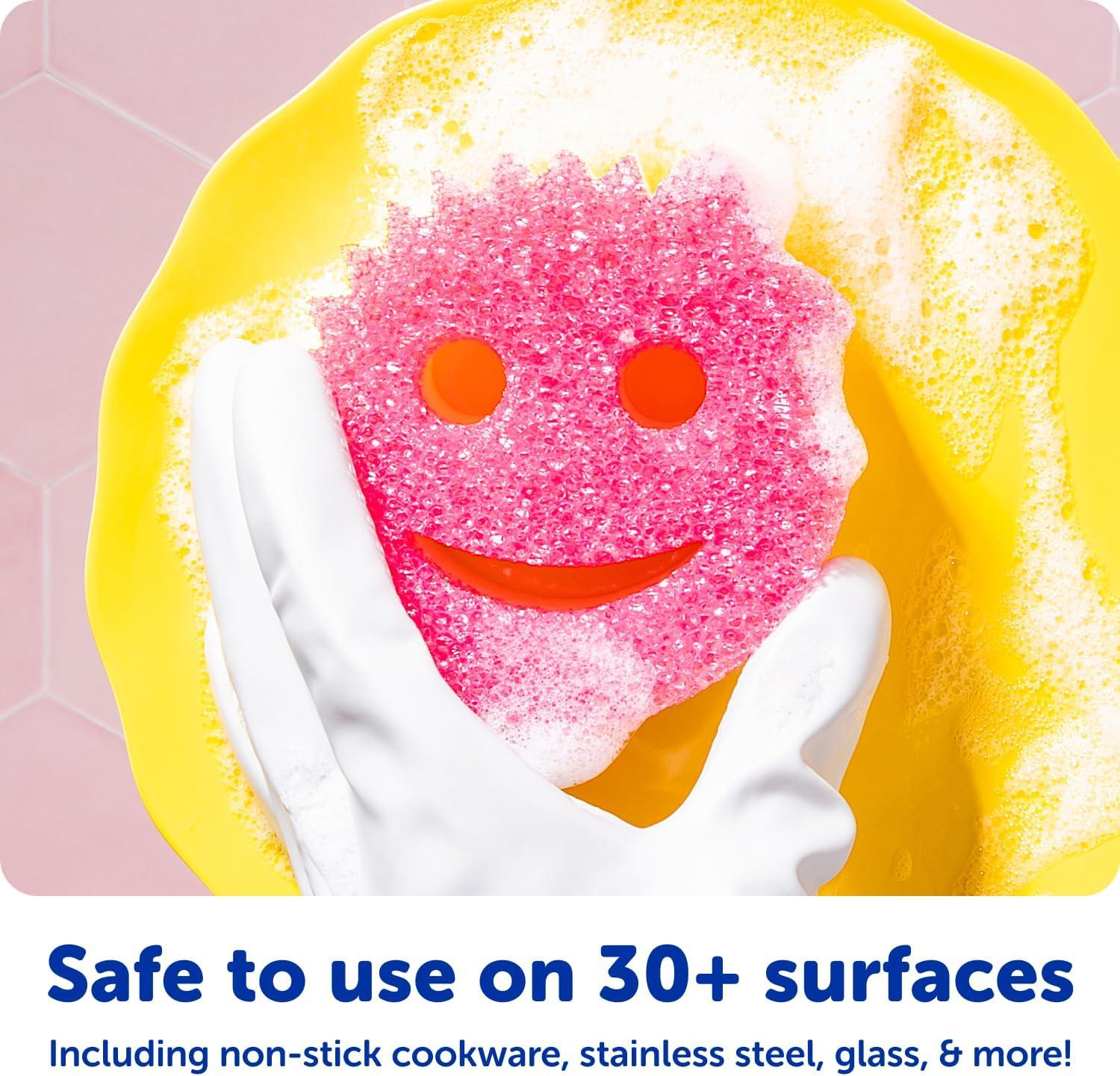 image:imageScrub Daddy Scrub Mommy Kitchen Sponges for Dishes amp Wiping Spills DualSided Dish Scrubber Sponge for Cleaning MultiColored Bulk Pack Stain amp Odor Resistant 5 Count3 Count Pack of 1